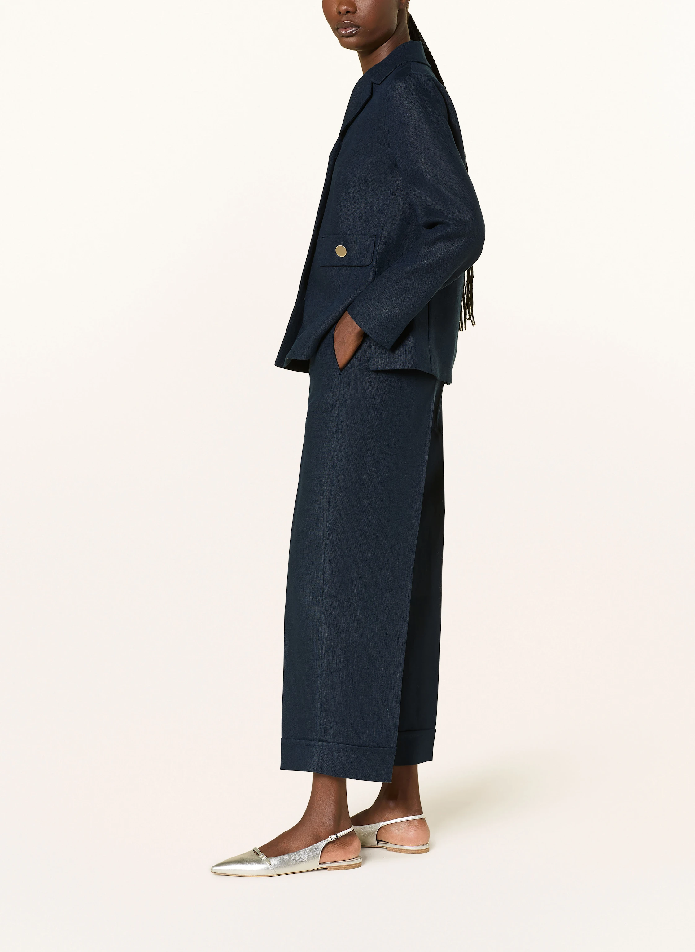 S Max Mara 7/8-Hose ANSELMO aus Leinen
