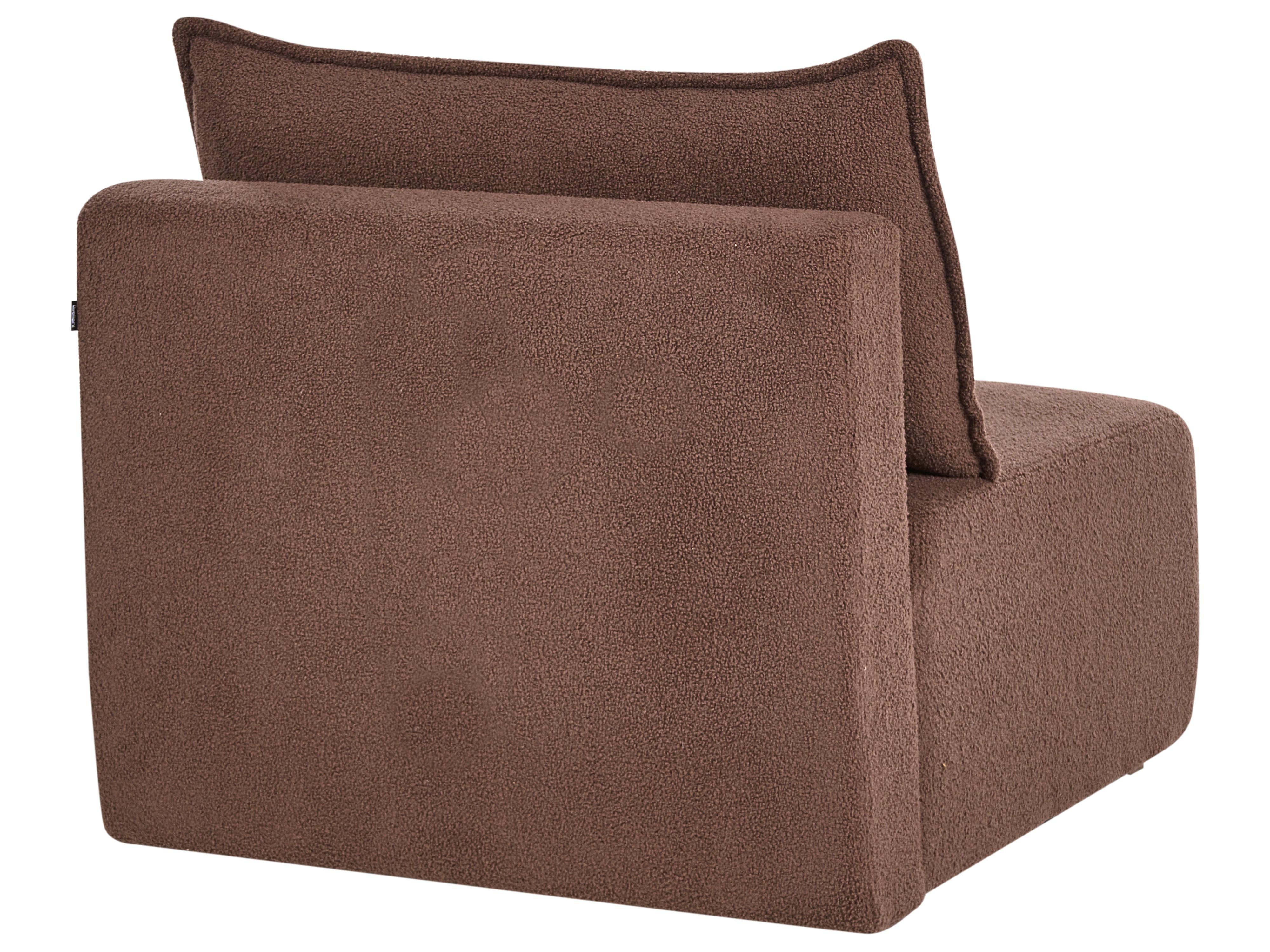 Modulaire U-vormige bank NERBO Bouclé Bruin