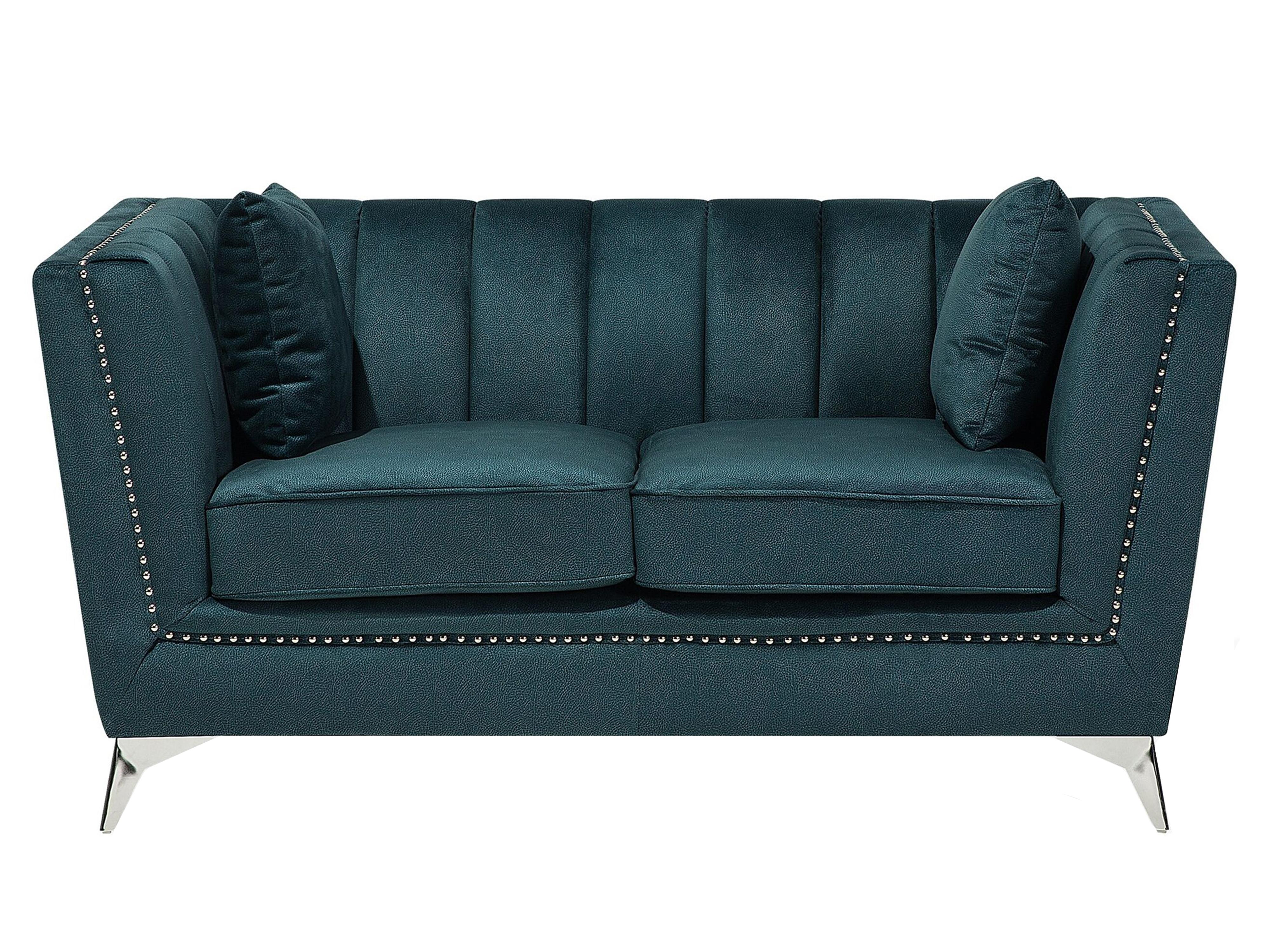 Bankenset 5-zits GAULA Fluweel Groenblauw