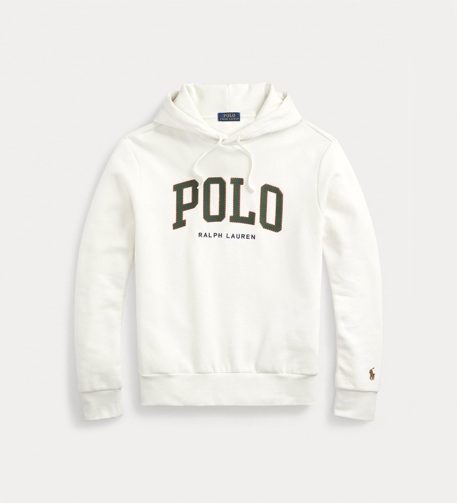 Moletom com capuz Ralph Lauren Logo Fleece, branco