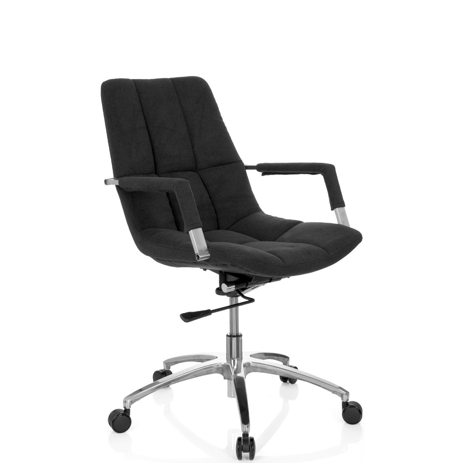 Home Office Bürostuhl SARANTO Stoff mit Armlehnen hjh OFFICE