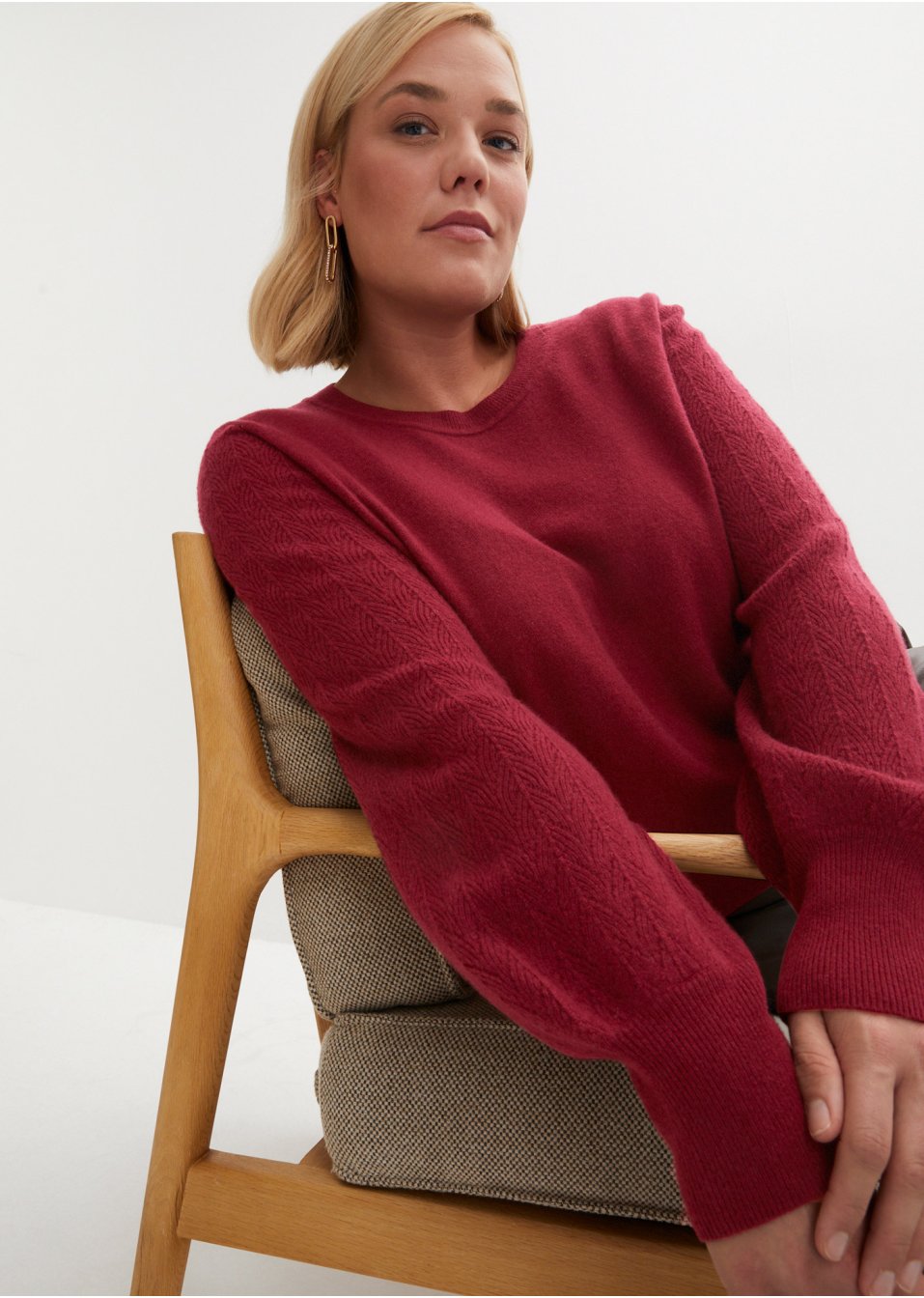 Pull en laine avec teneur en Good Cashmere Standard®