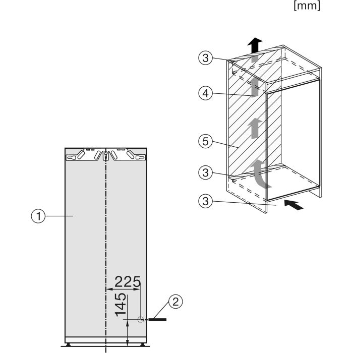 Miele Einbau-Gefrierschrank FNS 7470 D