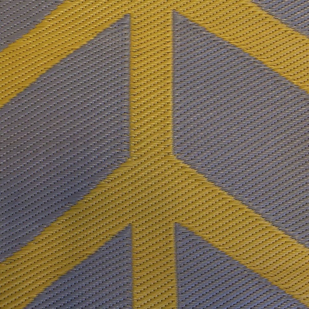 Tapis d'extérieur chill mat flaxton 2,7x3,5 m xl jaune ocre