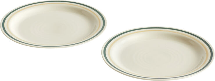 Hay Sobremesa Plate-24,5 Set of 2-Green Green and sand