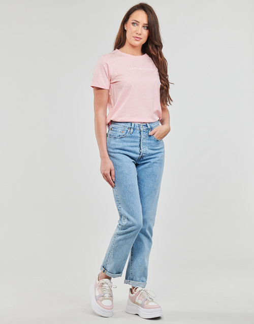 Tommy Hilfiger - REG FROSTED CORP LOGO C-NK SS - Rose