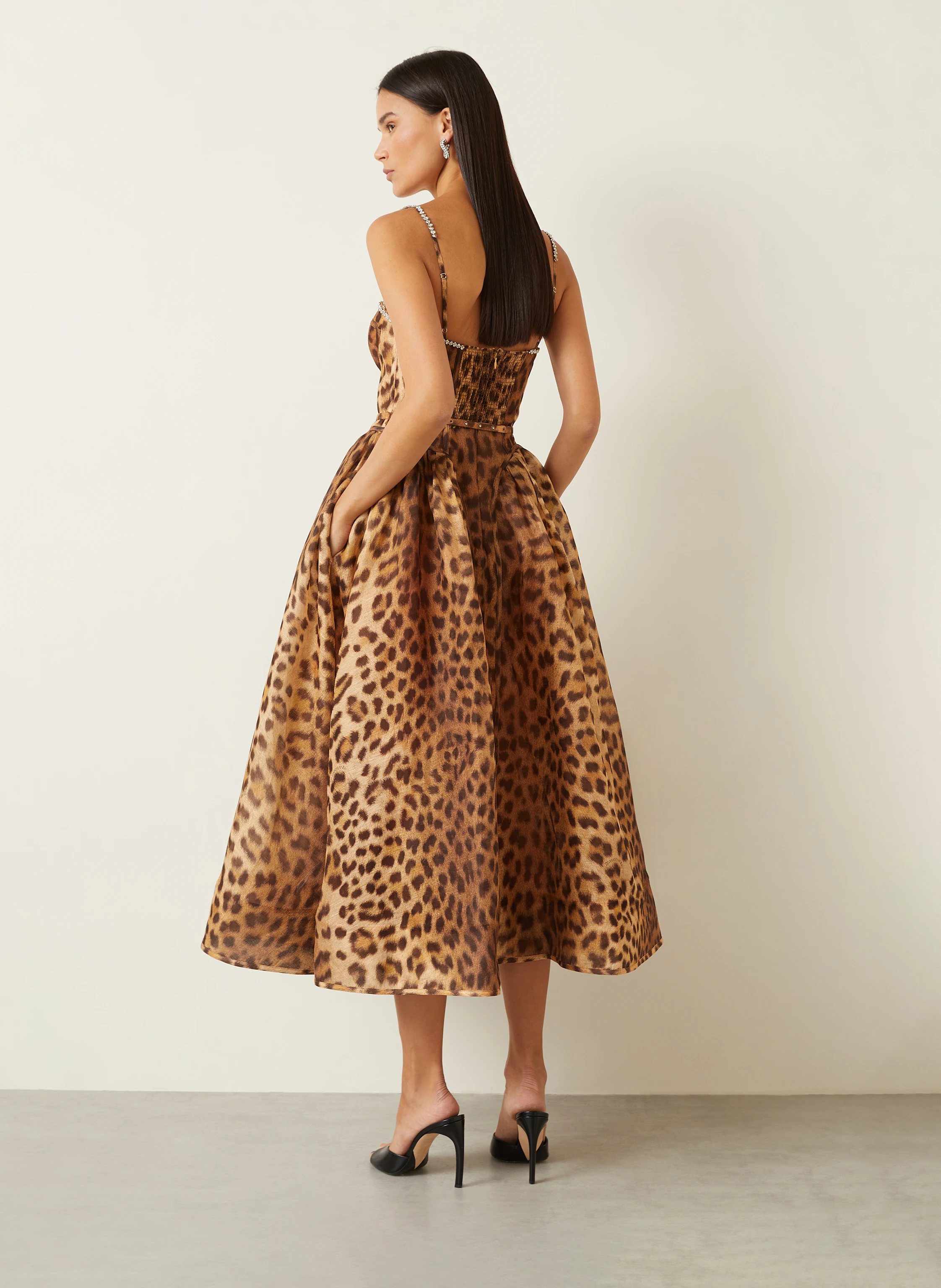 ZIMMERMANN Kleid CRUSH mit Leinen und Seide