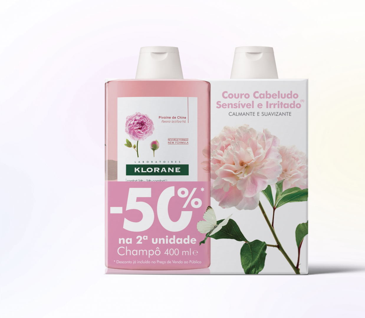Klorane Pack Duo Champô Peonia 400ml