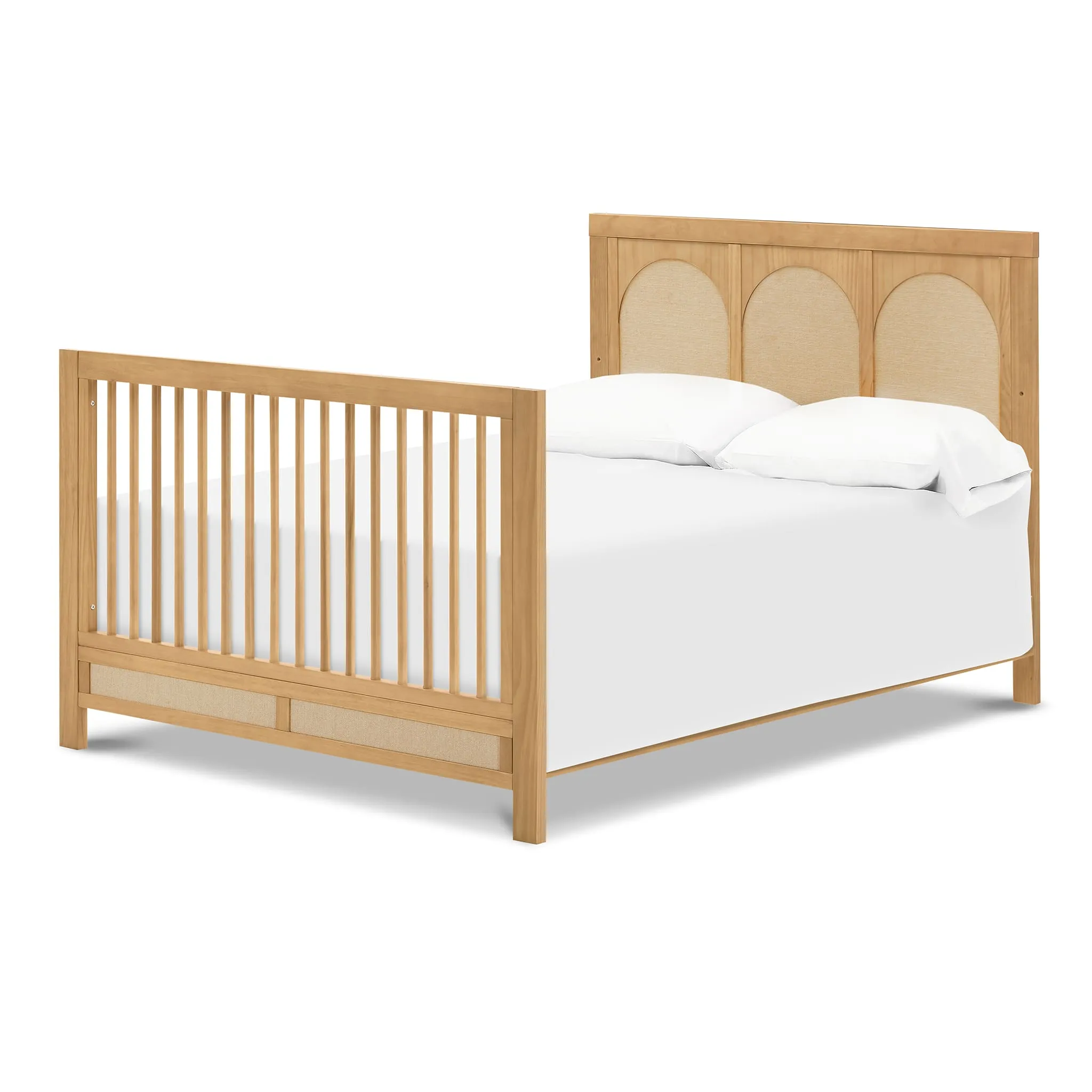 DaVinci Couchette Convertible 4-en-1 Eloise - Miel et Tissu Eco-Weave