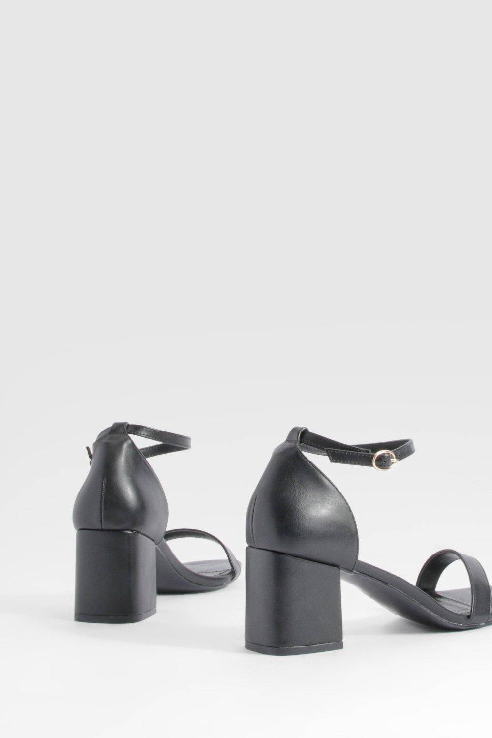 boohoo Talons à talon bas, coupe large et minimalistes