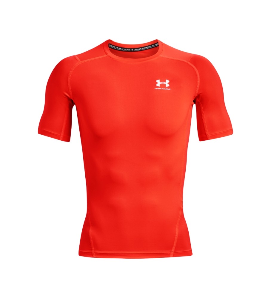 Camiseta de manga curta Under Armour HeatGear, vermelha