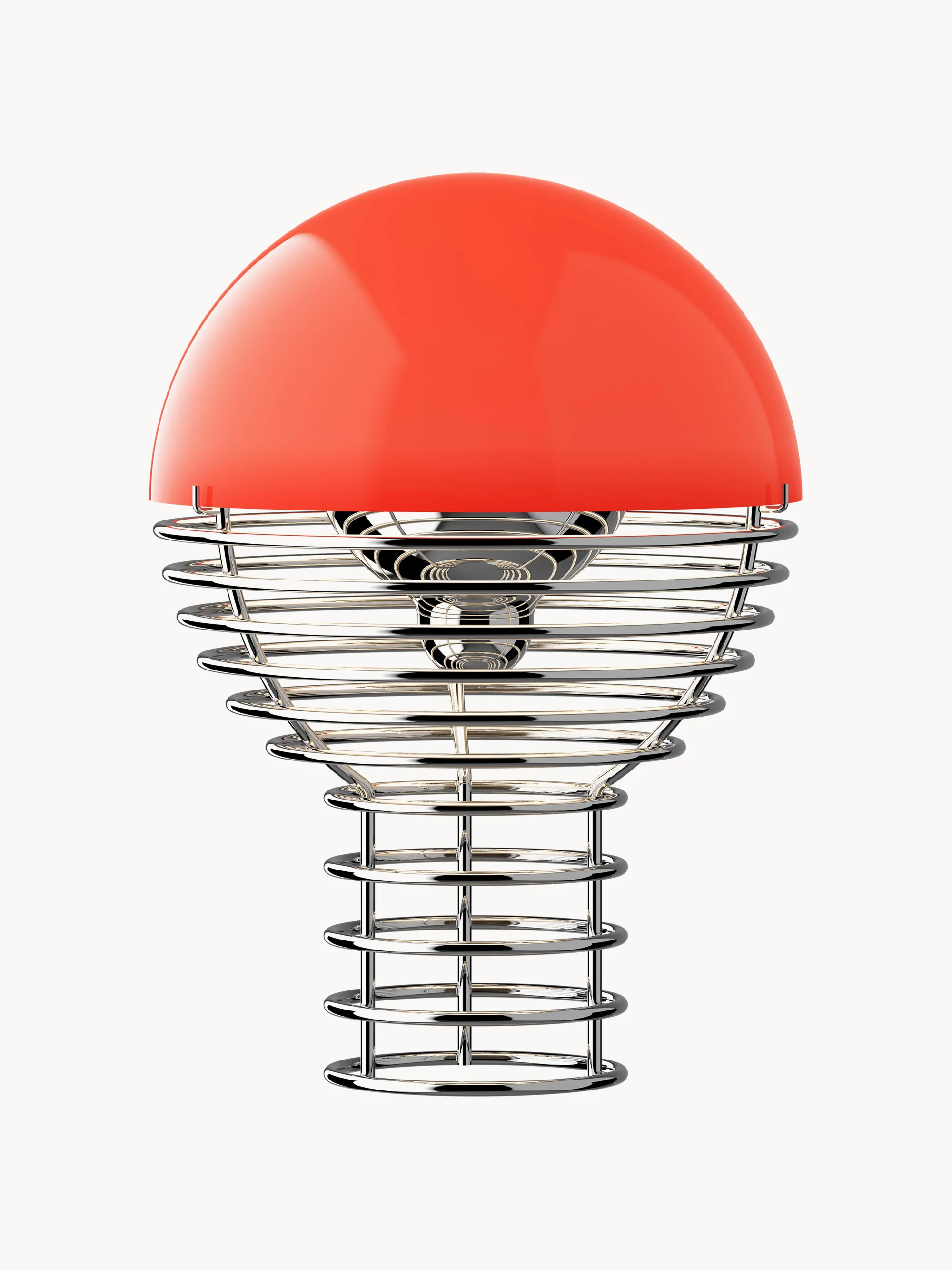 Kleine dimbare LED tafellamp Wire, Design Verner Panton