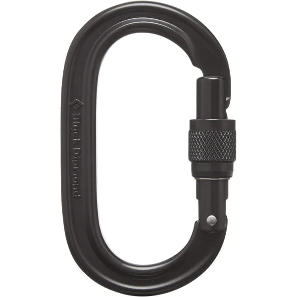 Mousqueton escalade BLACK DIAMOND OVAL KEYLOCK SCREWGATE BLACK