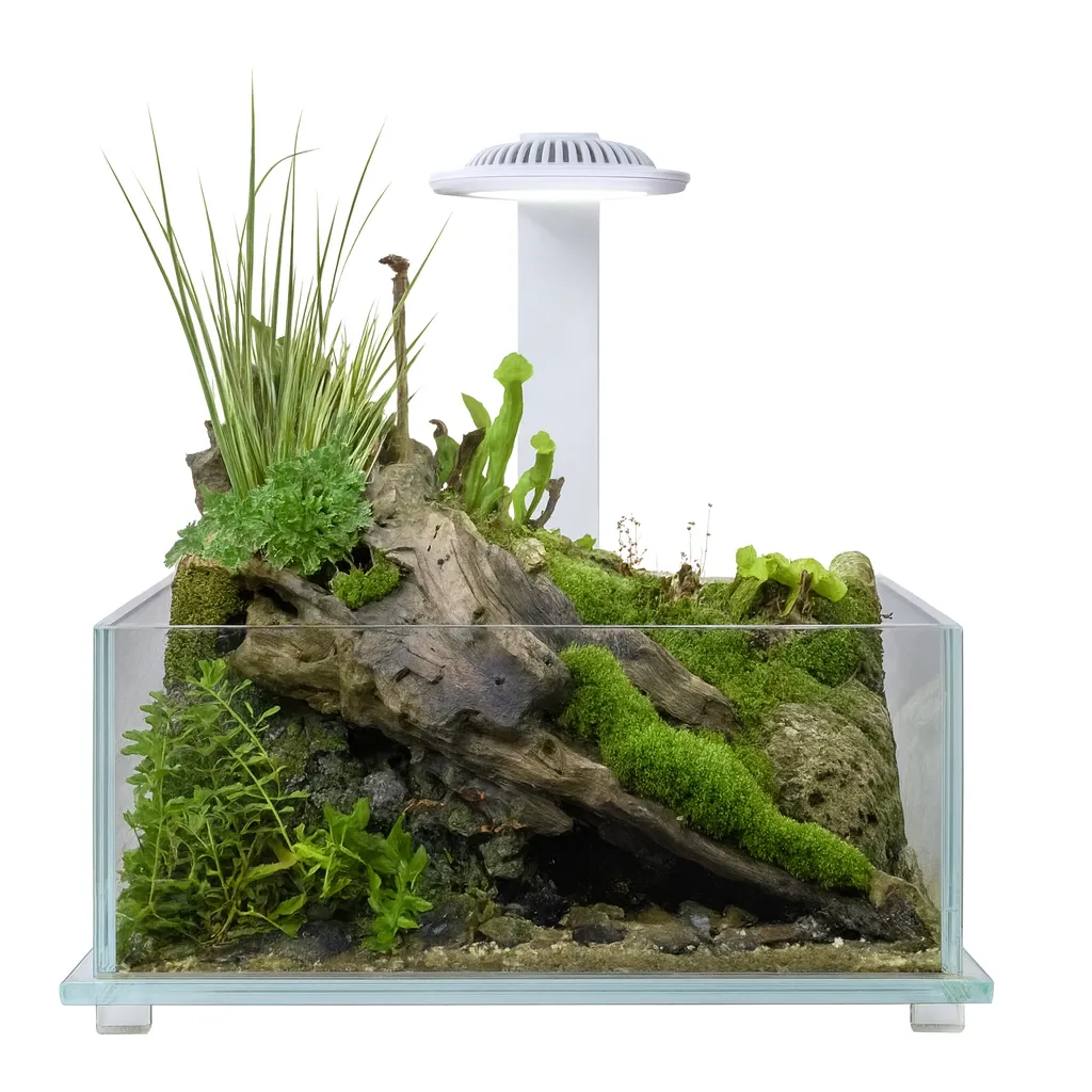 Wabi Kusa Plantenterrarium LED Wit