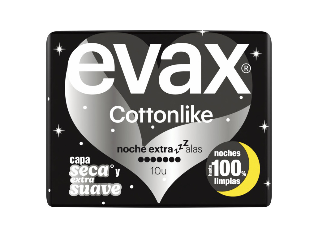 PENSOS EVAX COTTON NOITE EXTRA ALAS 10