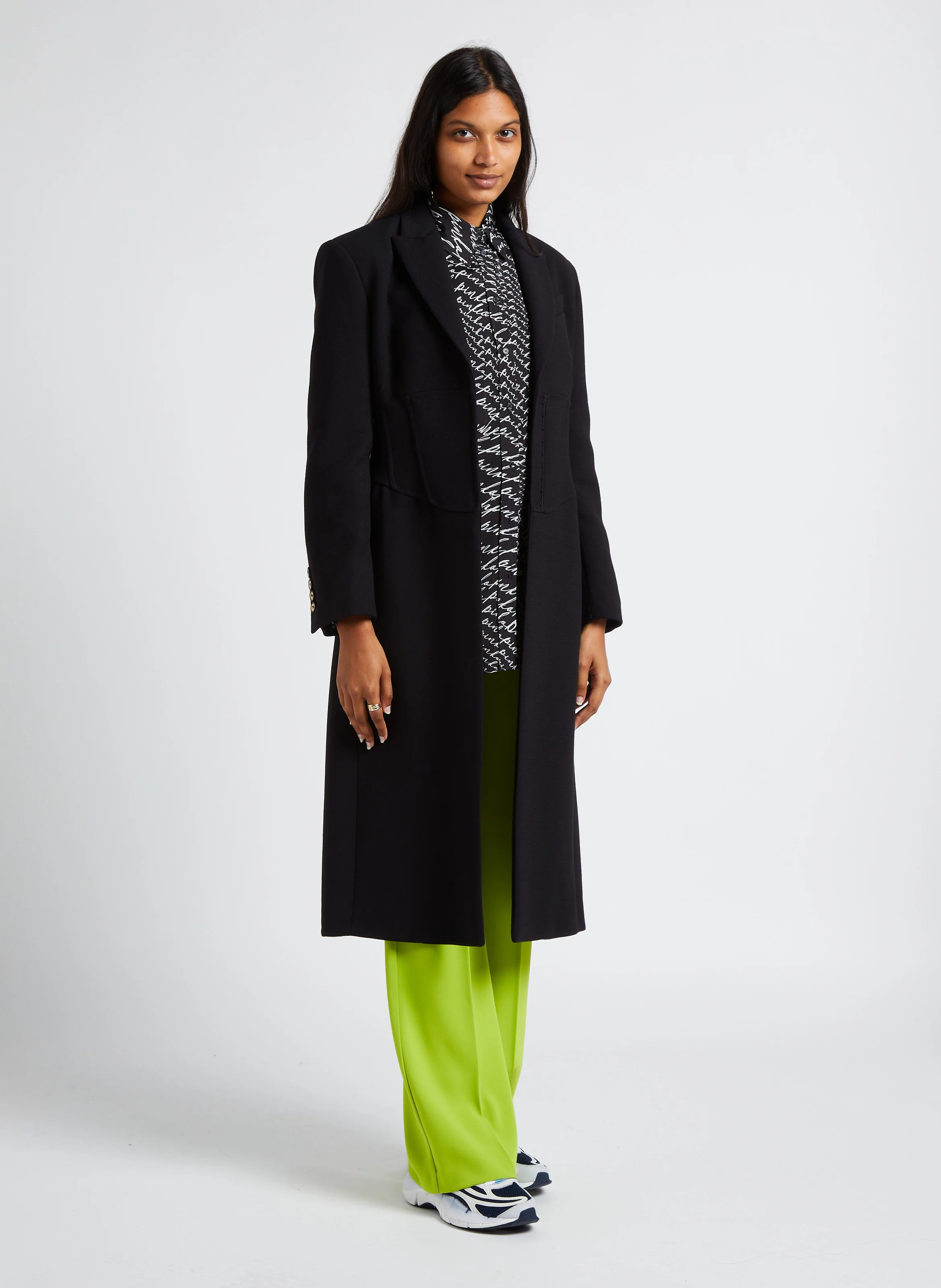 HULKA - Pantalon flare taille haute | Jaune