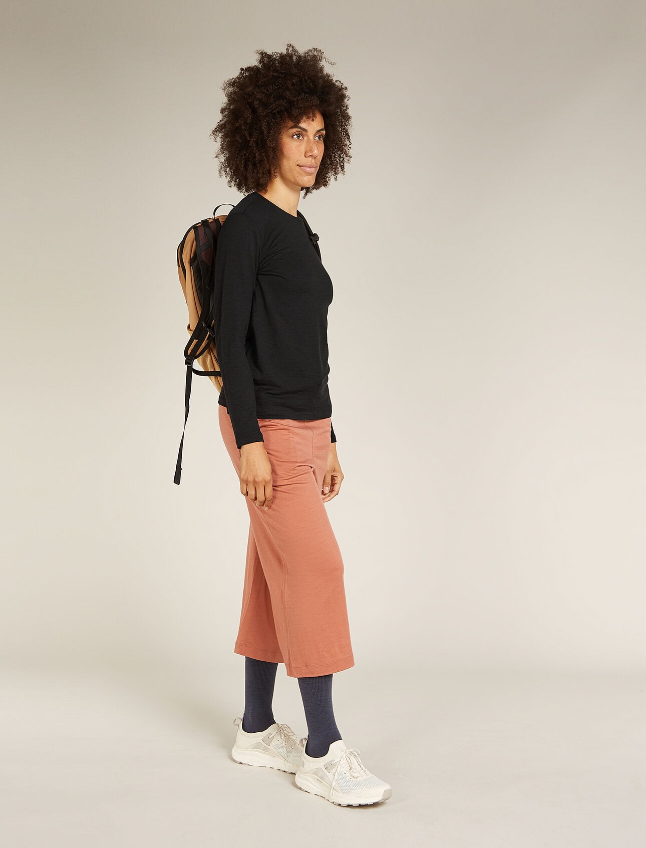 Merino 150 Tech Lite LS Tee Dame Black