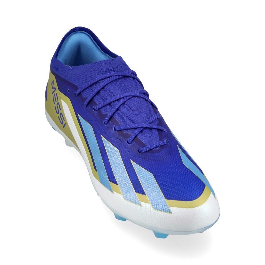 adidas X Crazyfast Messi Elite FG Spark Gen10s - Bleu/Blue Burst/Blanc Enfant