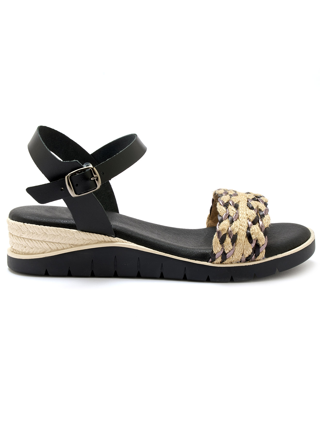 Sandales dessus cuir et corde