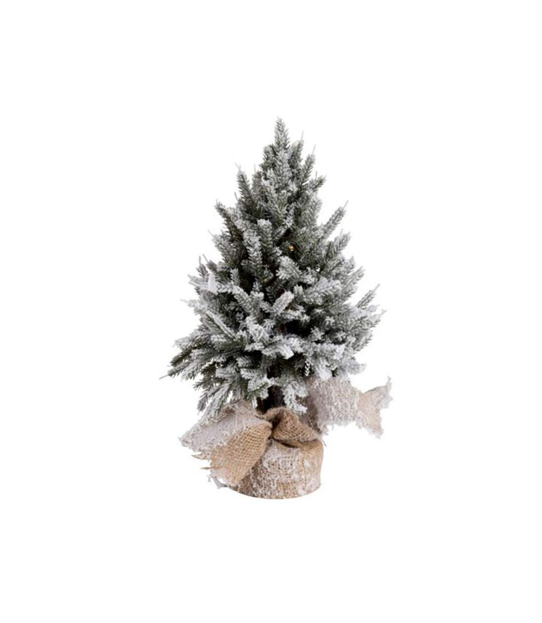 Paris Prix - Sapin De Noël à Led pot Jute 45cm Vert