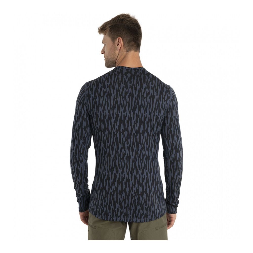 Icebreaker MERINOS 200 OASIS - Sous-couche Homme graphite/black/aop