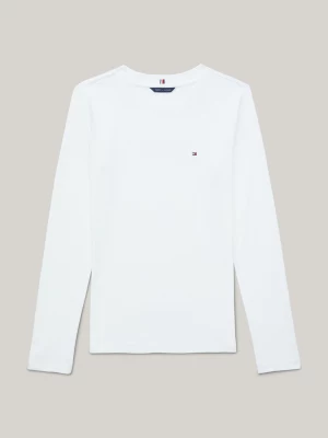 Camiseta de manga comprida com logo adaptável e modelagem slim.