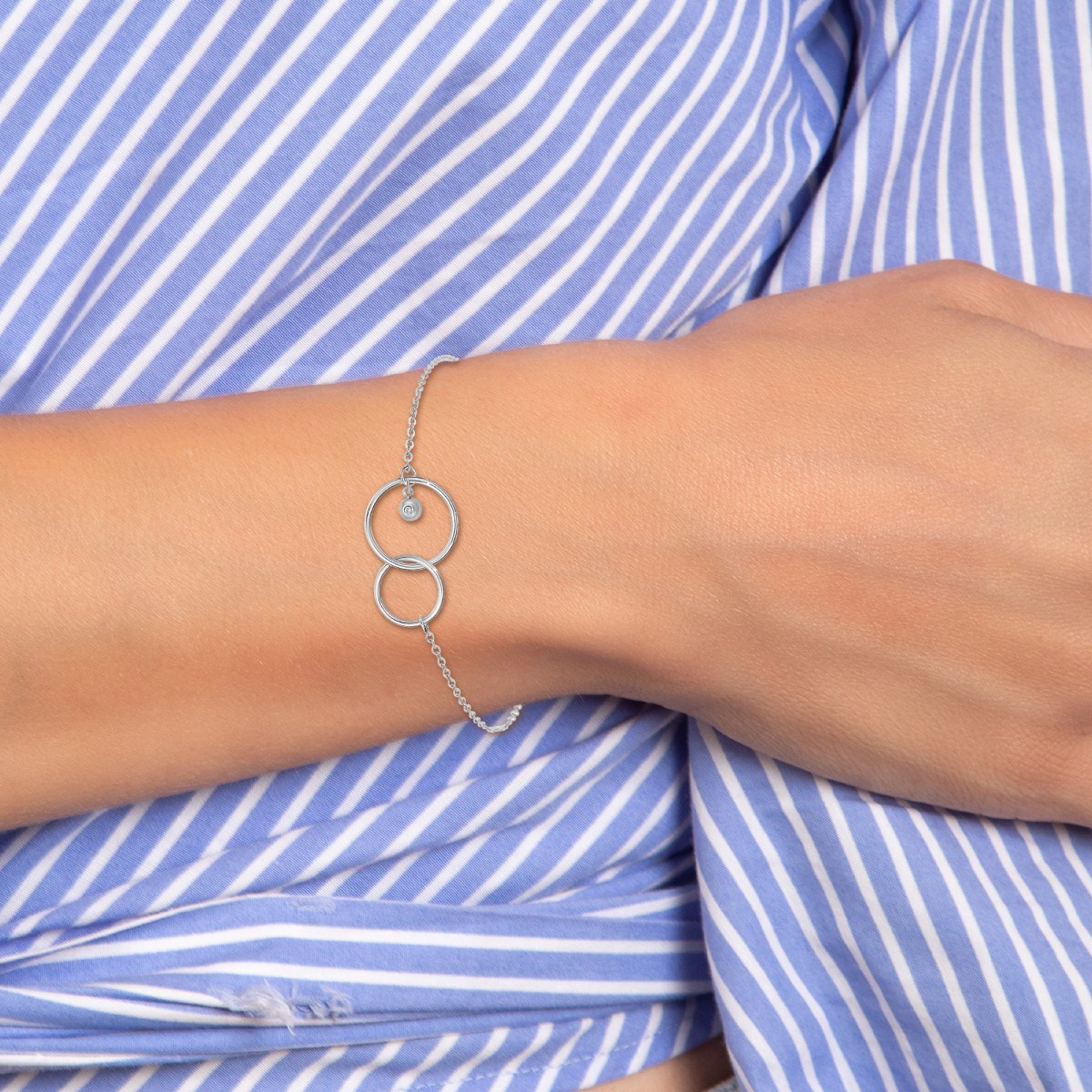 Bracelet SC Crystal orné d'un véritable diamant blanc