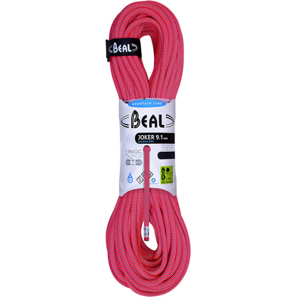 Corde alpinisme BEAL JOKER 9.1MM GD x 70M ORANGE