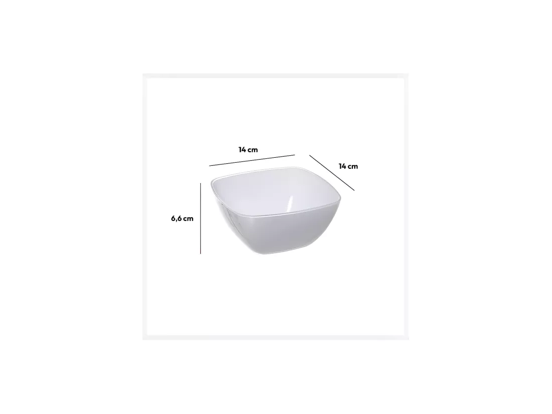 Saladier en céramique blanche 25 cm
