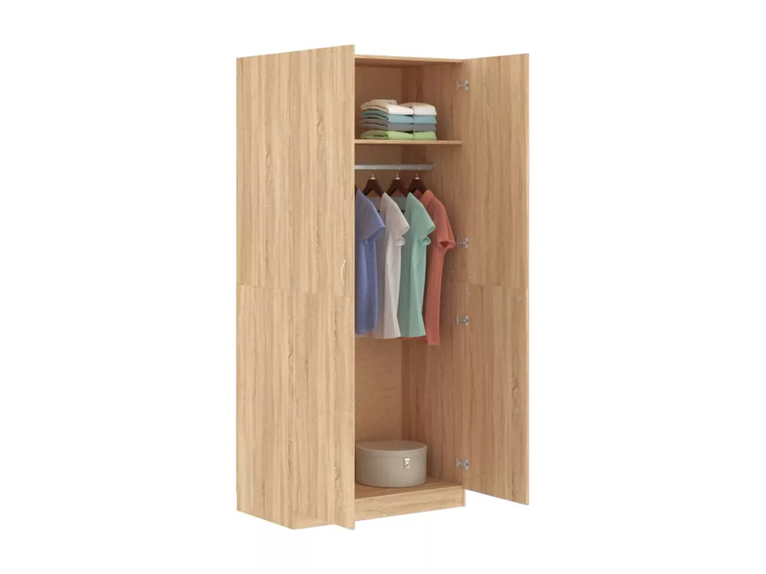 Garde-robe Chêne sonoma 90x52x200 cm Bois d’ingénierie