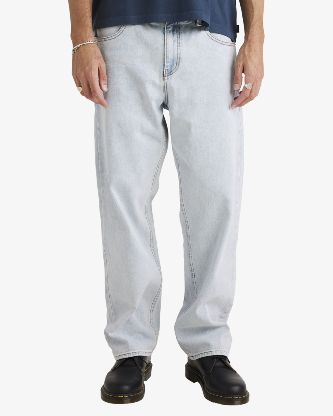 Rvca Skate Denim Garage Blue