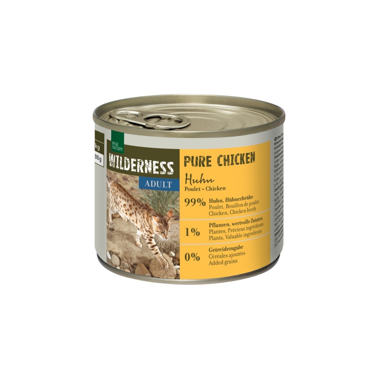REAL NATURE WILDERNESS Nassfutter Katze, Adult Pure Chicken 6x200 g