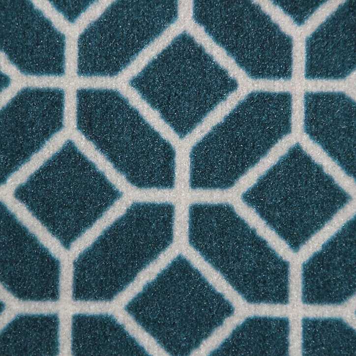 Tapis d'entrée polypropylène Boykins GoodHome motif vert L.45 x l.75 cm