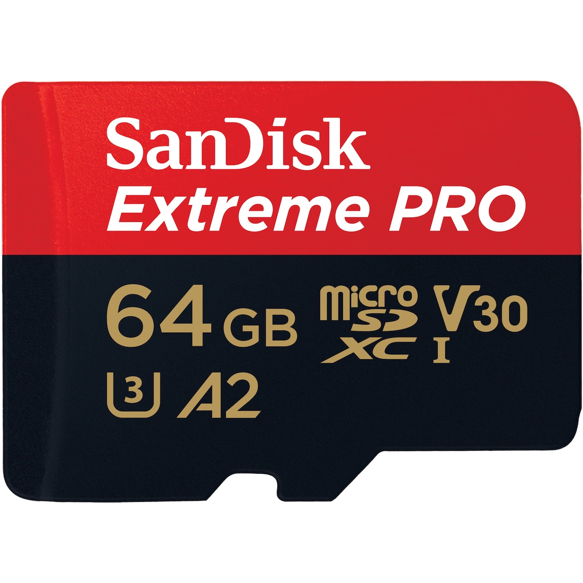 SanDisk Extreme PRO® 64GB microSDXC™ UHS-I-kort med adapter
