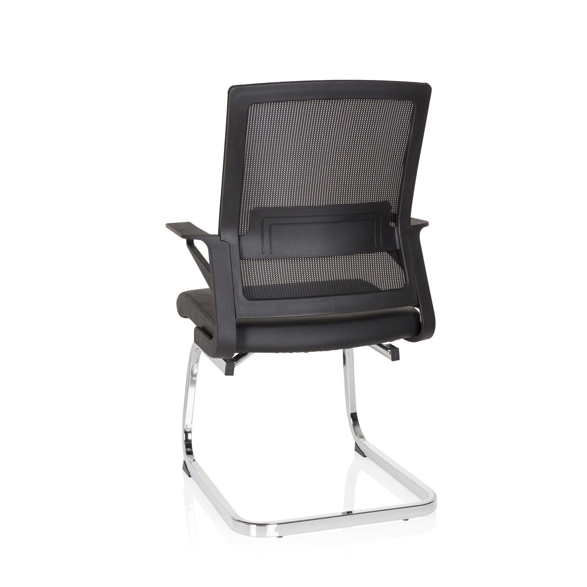 Freischwinger INVENTOR V PRO Kunstleder/Netzstoff mit Armlehnen hjh OFFICE