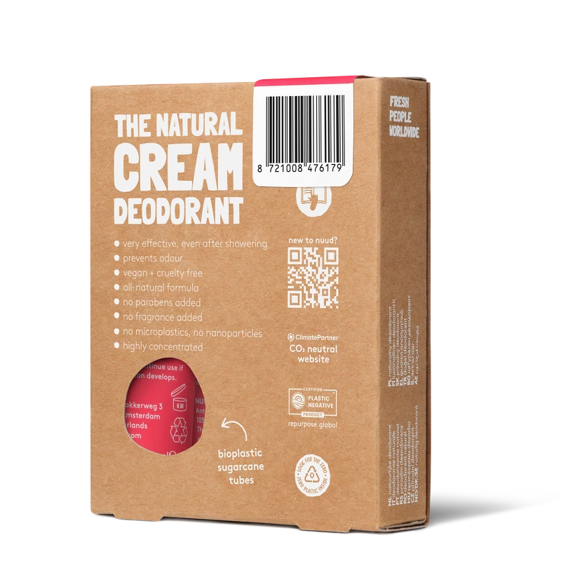 Nuud Vegan Cream Deodorant XXL Pack 3 x 40 ml