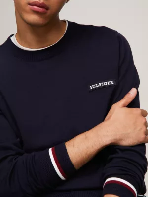 Suéter com logotipo Global Stripe Cuff