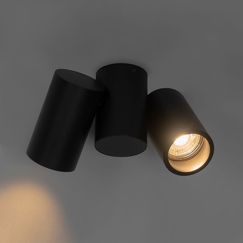 Design spot zwart 2-lichts verstelbaar - Michael