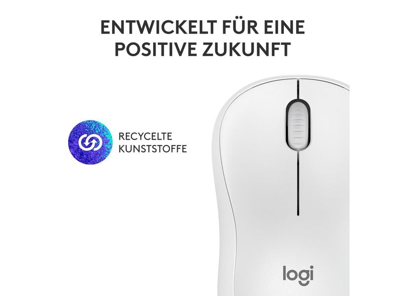 Logitech Maus M240 Silent Bluetooth Geräuscharme Bluetooth-Maus mit langer Batterielaufzeit und komfortablem Design