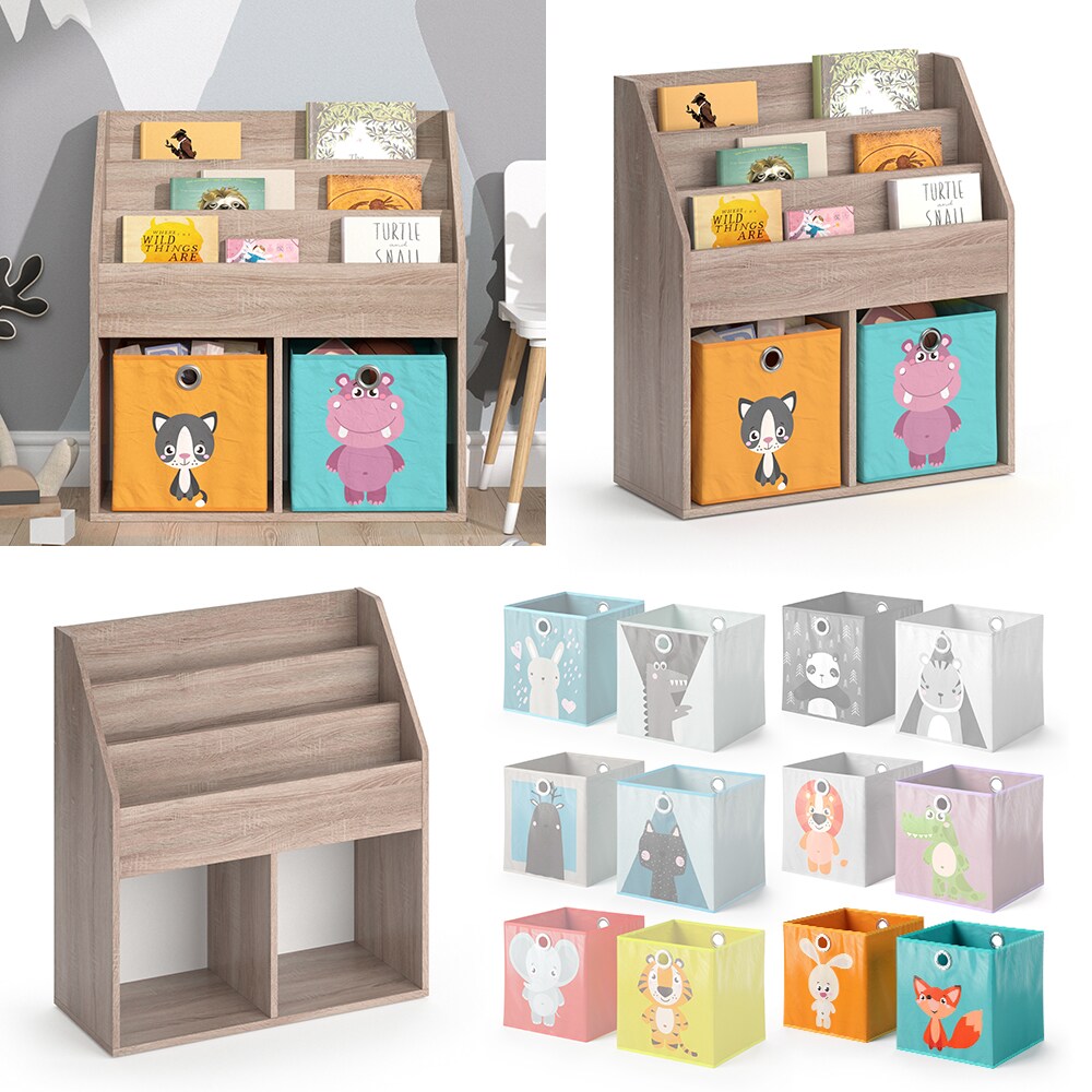 Vicco Kinderregal Bücherregal Aufbewahrungsregal Luigi Sonoma Ablage Faltbox