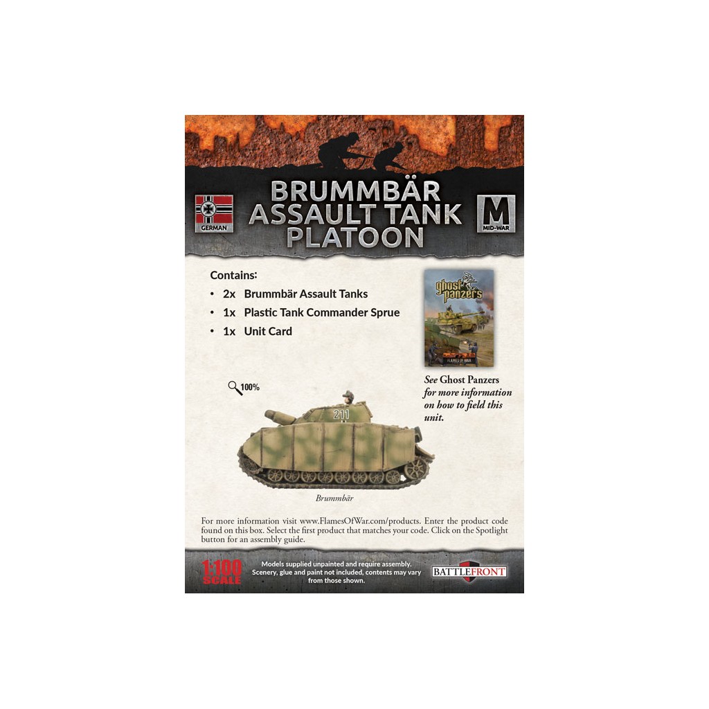 Flames of War - Brummbär Assault Tank Platoon