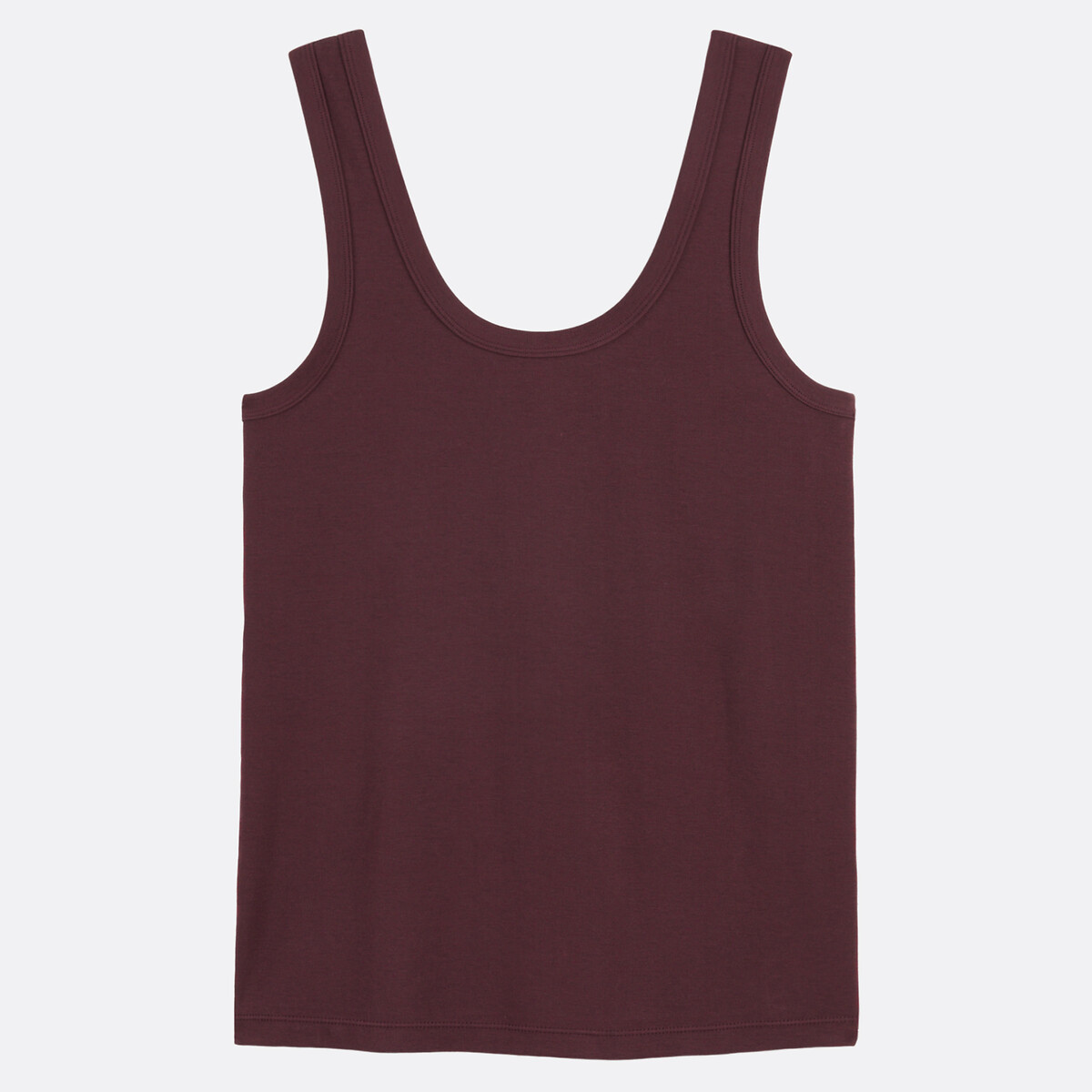 COLEÇÕES LA REDOUTE<br>Regata com gola redonda