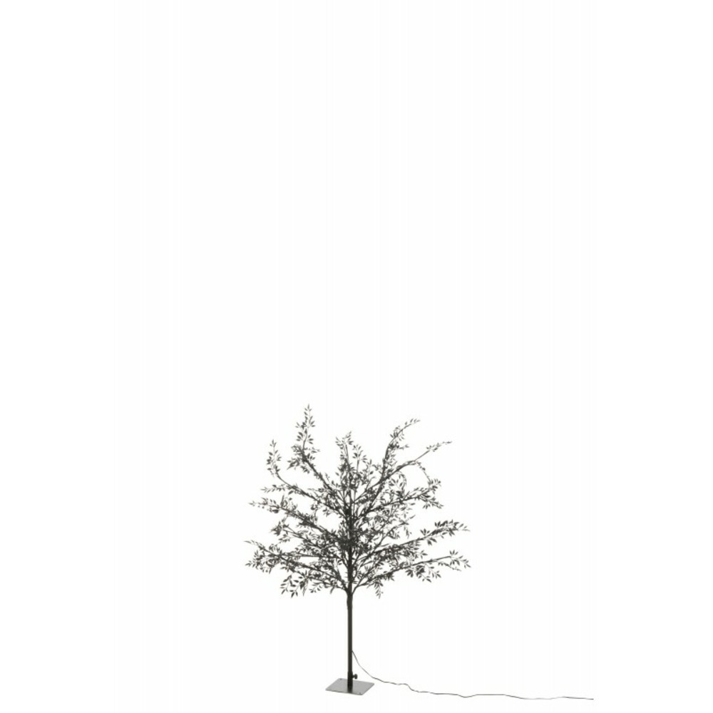 Arbre à feuilles pailletées en métal noir 70x70x100 cm h100