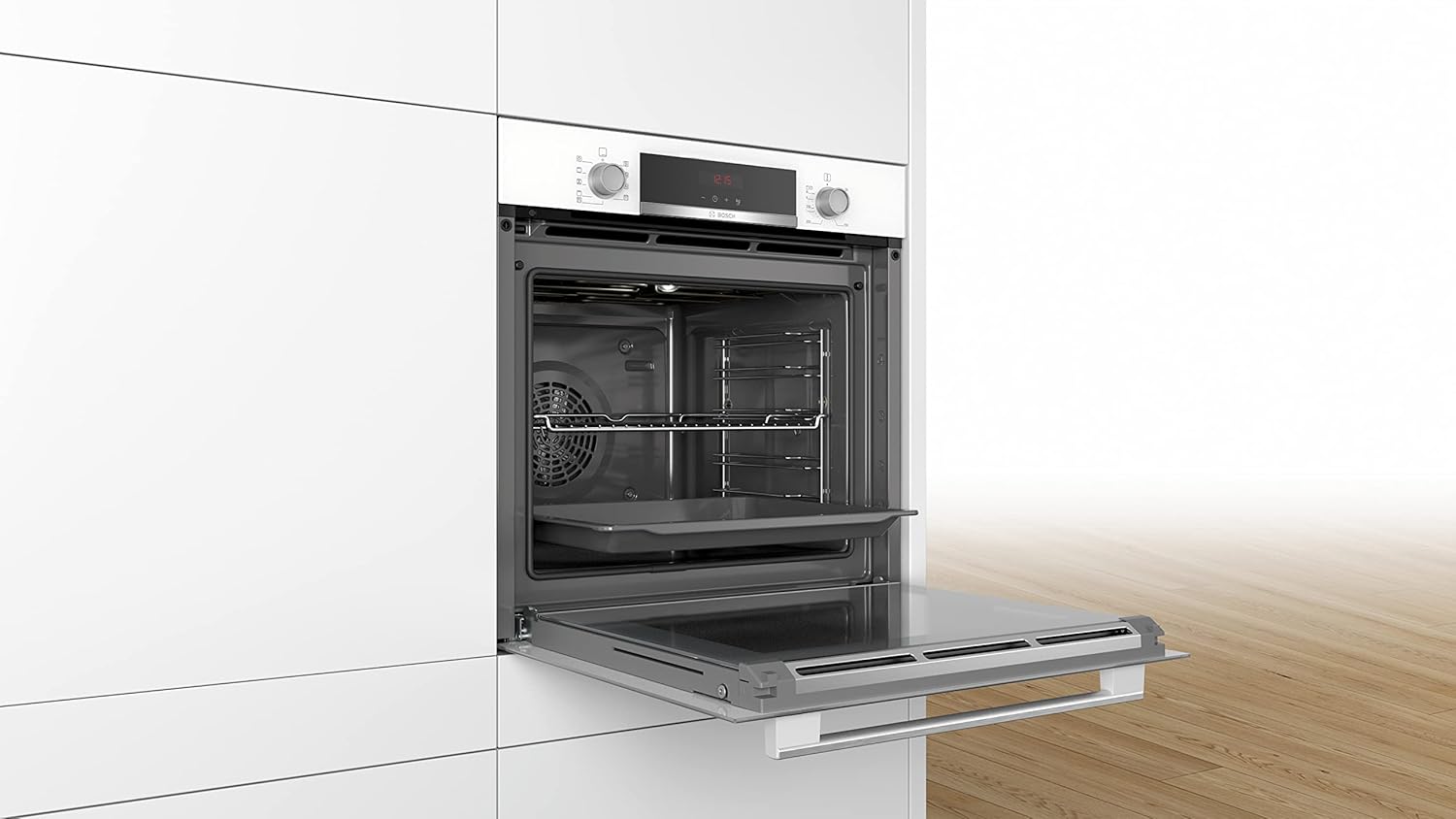 Bosch HBA534BR0 Four intégrable Série 4 - Four multi-fonctions - EcoClean - 3400 W - Grande capacité de 71L - Noir