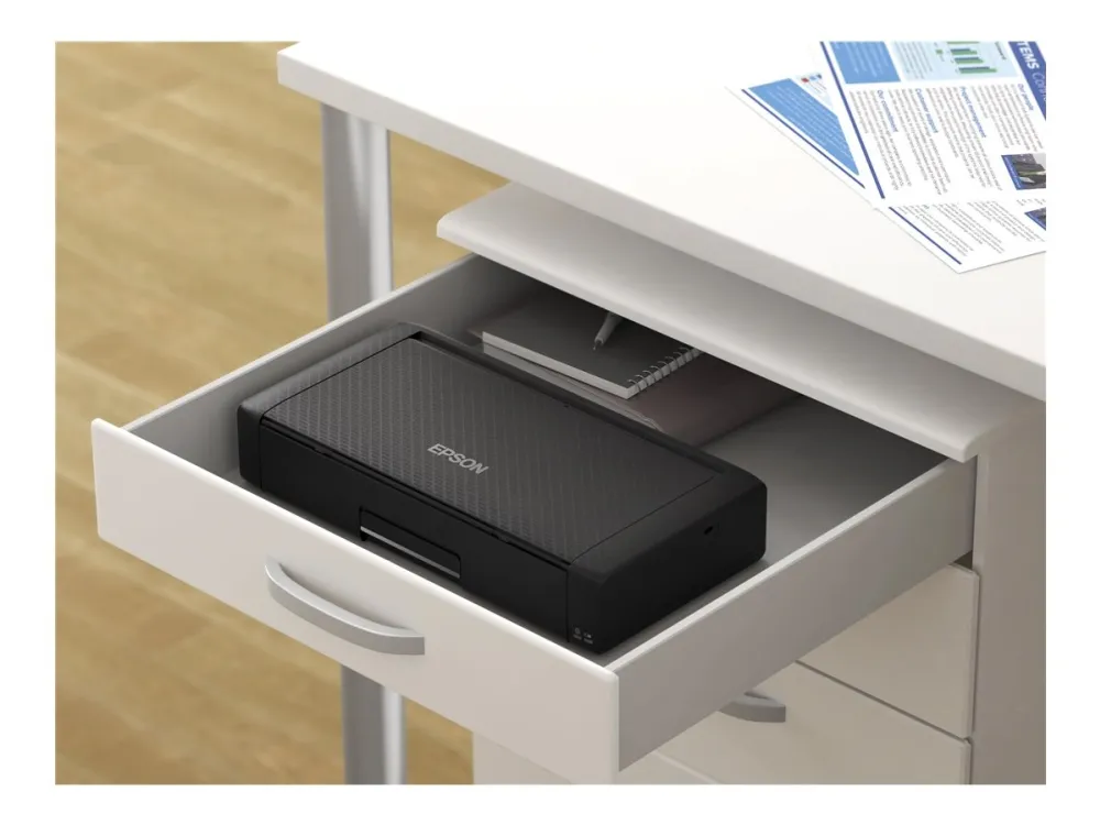 Epson WorkForce WF-110W - Printer - farve - blækprinter - A4 - 5760 x 1440 dpi - op til 7 spm (mono) / op til 4 spm (farve) - kapacitet: 20 ark - USB 2.0, Wi-Fi(n)