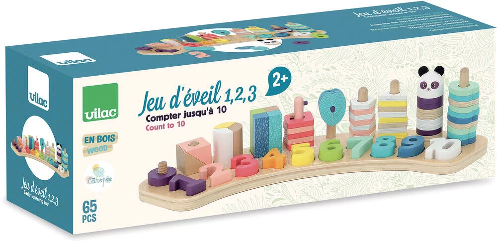 JEU D'EVEIL 1-2-3… EN BOIS