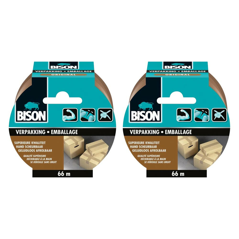 2x BisonTape Verpakking Original66 meter
