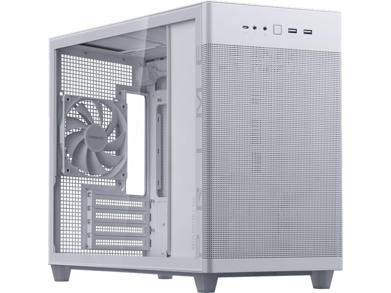 ASUS PC-Gehäuse AP201 MicroATX TG Weiss 33-Liter microATX-Gehäuse