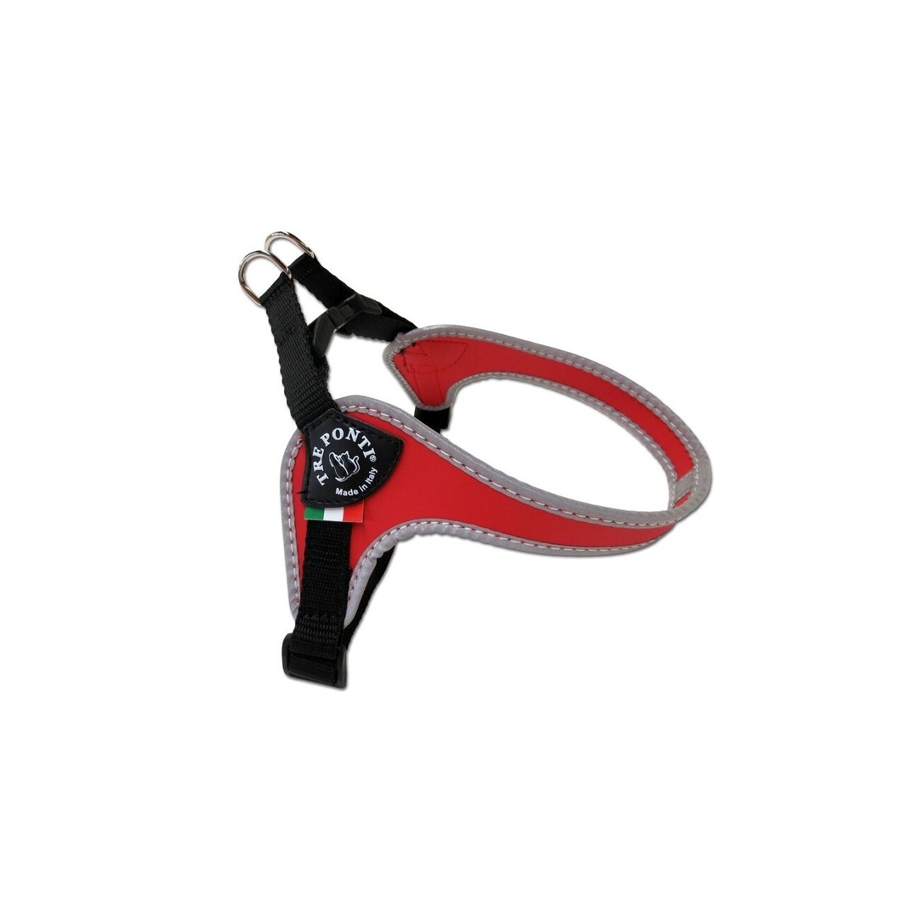 Tre Ponti Geschirr Easy Fit Classic verstellbar rot XS