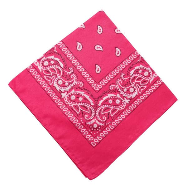 Bandana skjerf sjal snus klut paisley mønster rosa